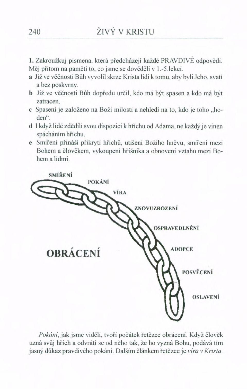 c Spasení je založeno na Boží milosti a nehledí na to, kdo je toho "hoden". d I když lidé zdědili svou dispozici k hříchu od Adama, ne každý je vinen spácháním hříchu.