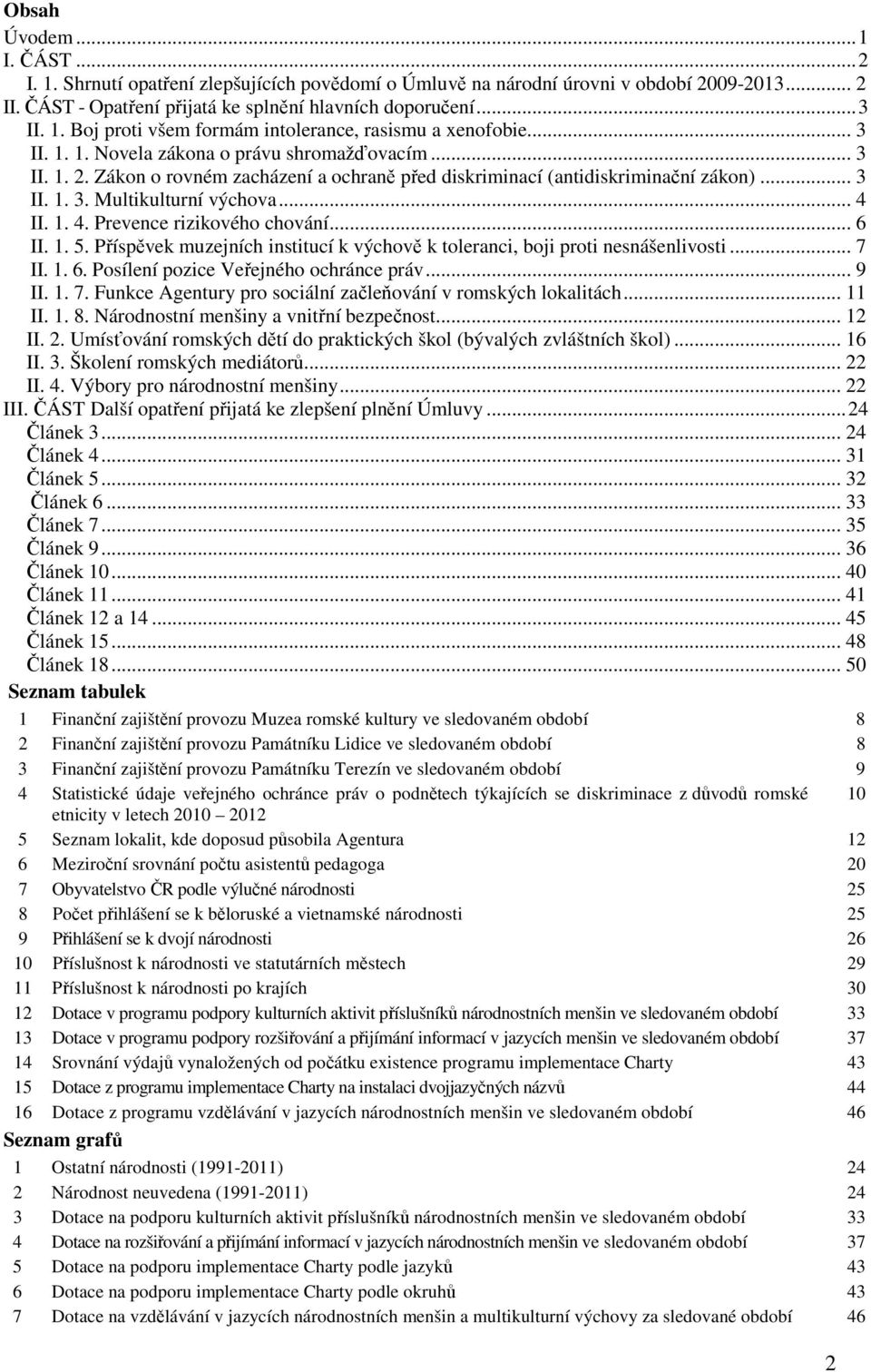 II. 1. 4. Prevence rizikového chování... 6 II. 1. 5. Příspěvek muzejních institucí k výchově k toleranci, boji proti nesnášenlivosti... 7 