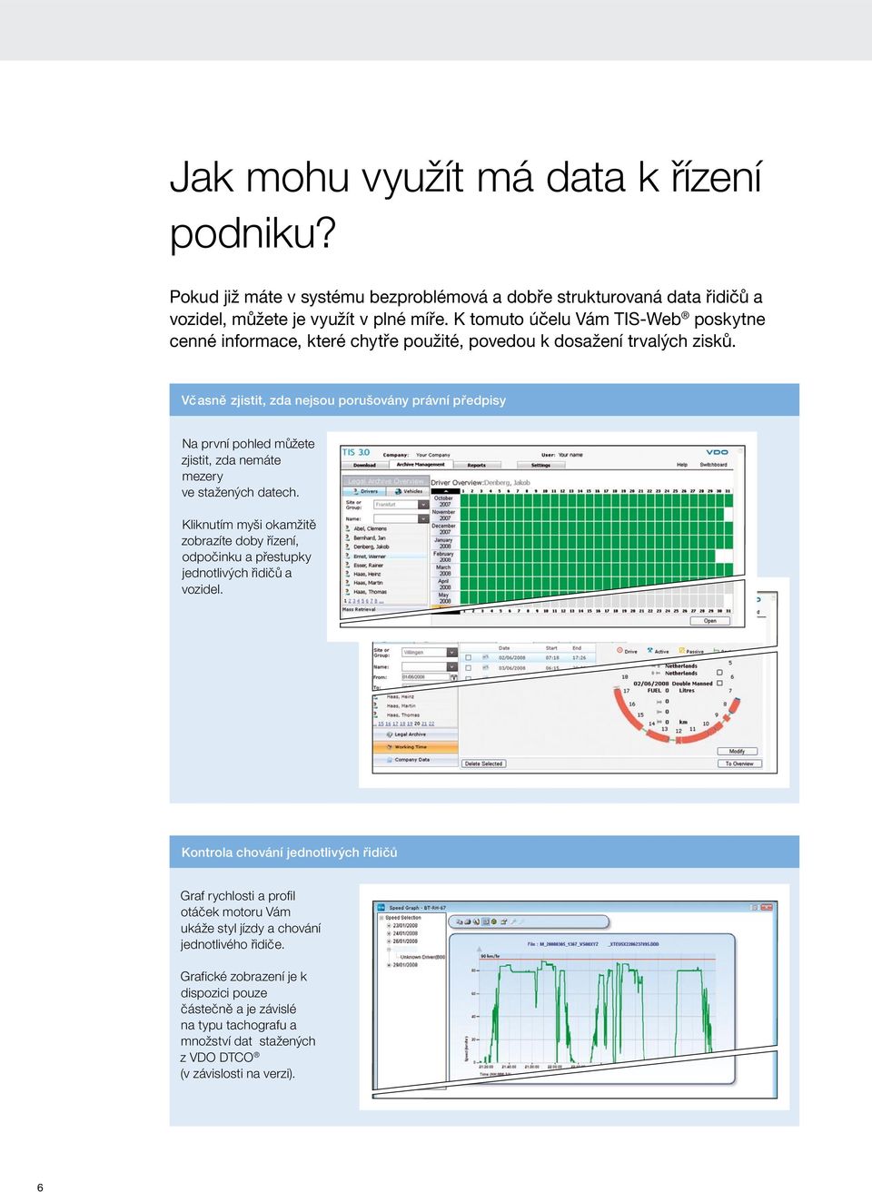 Vč asně zjistit, zda nejsou porušovány právní př edpisy Na první pohled můžete zjistit, zda nemáte mezery ve stažených datech.