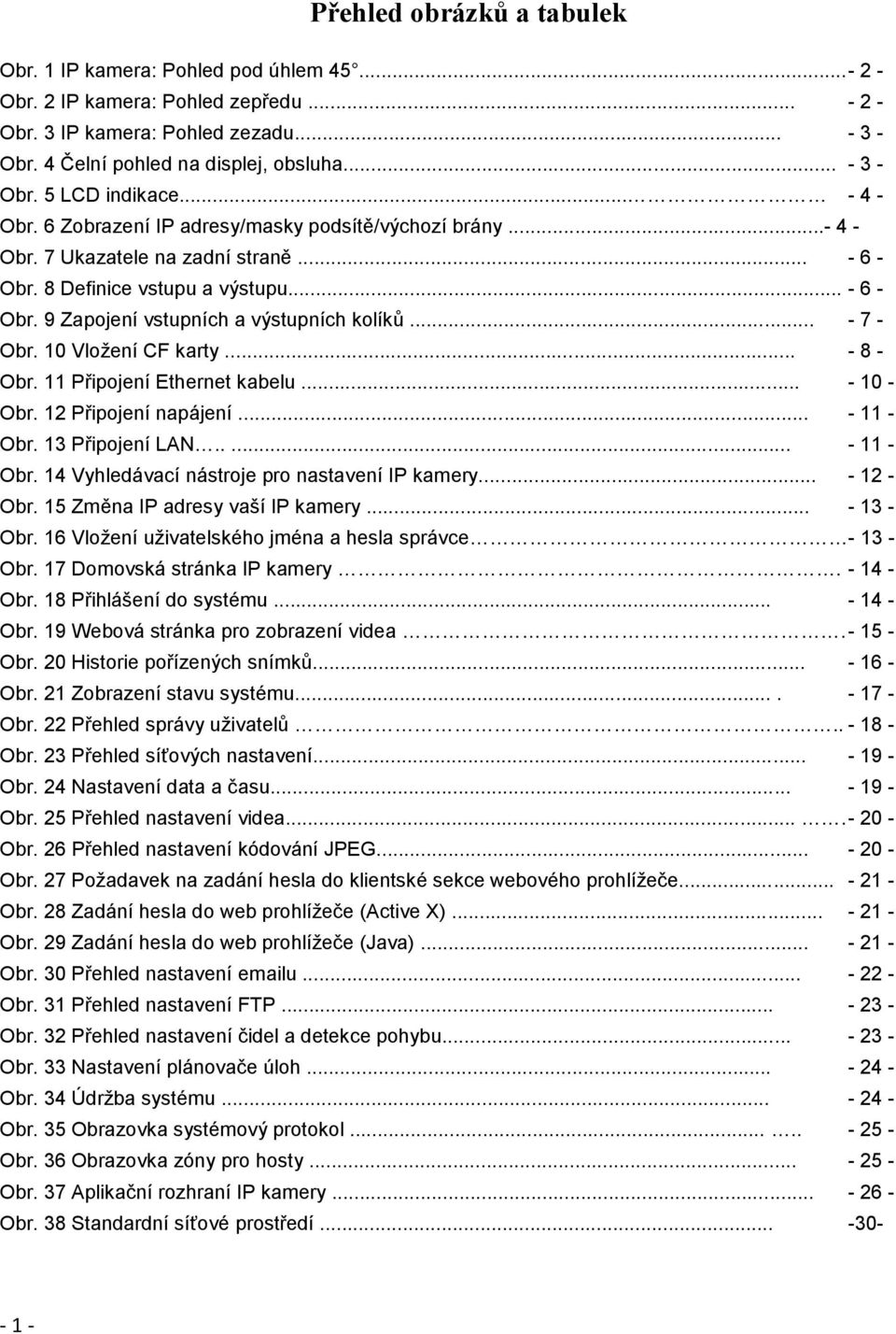 .. - 7 - Obr. 10 Vložení CF karty... - 8 - Obr. 11 Připojení Ethernet kabelu... - 10 - Obr. 12 Připojení napájení... - 11 - Obr. 13 Připojení LAN..... - 11 - Obr. 14 Vyhledávací nástroje pro nastavení IP kamery.