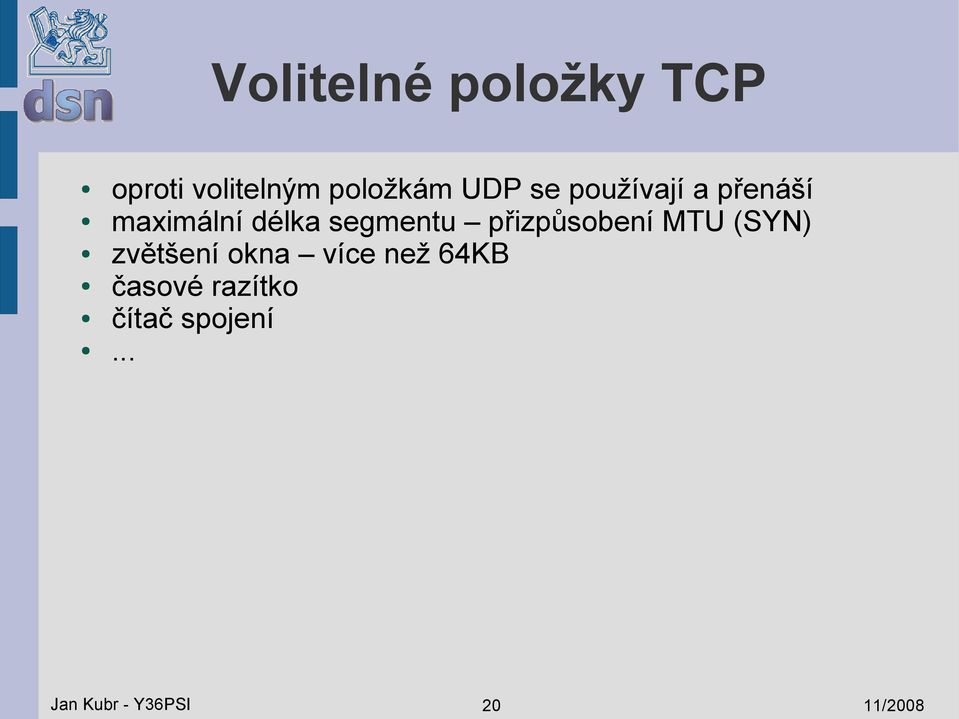 přizpůsobení MTU (SYN) zvětšení okna více než 64KB