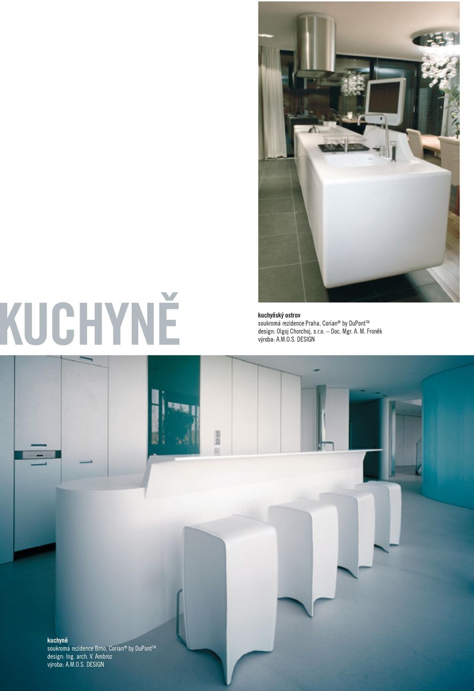 rezidence Praha, Corian by DuPont TM