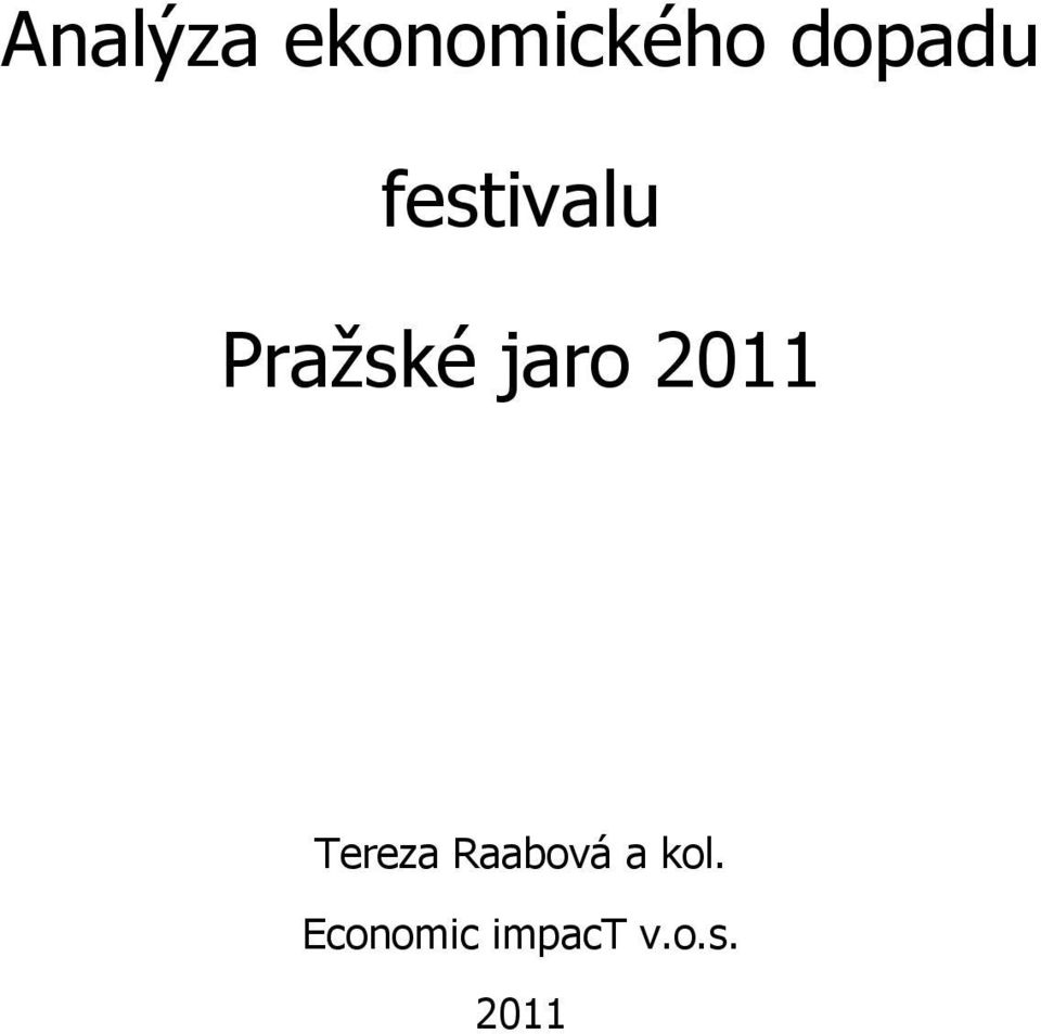 jaro 2011 Tereza Raabová a