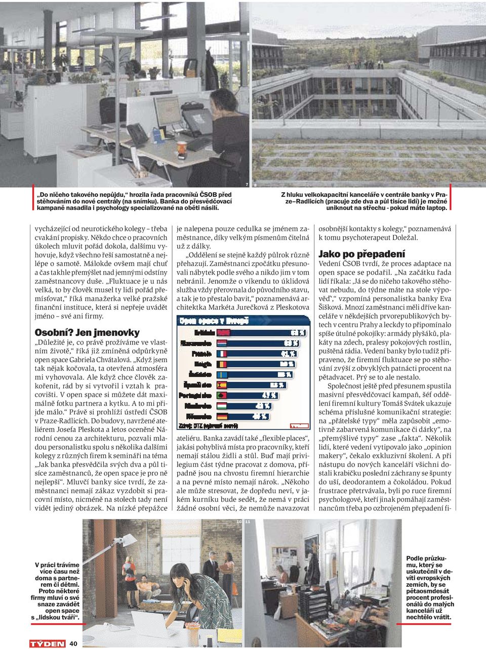 vycházející od neurotického kolegy třeba cvakání propisky. Někdo chce o pracovních úkolech mluvit pořád dokola, dalšímu vyhovuje, když všechno řeší samostatně a nejlépe o samotě.