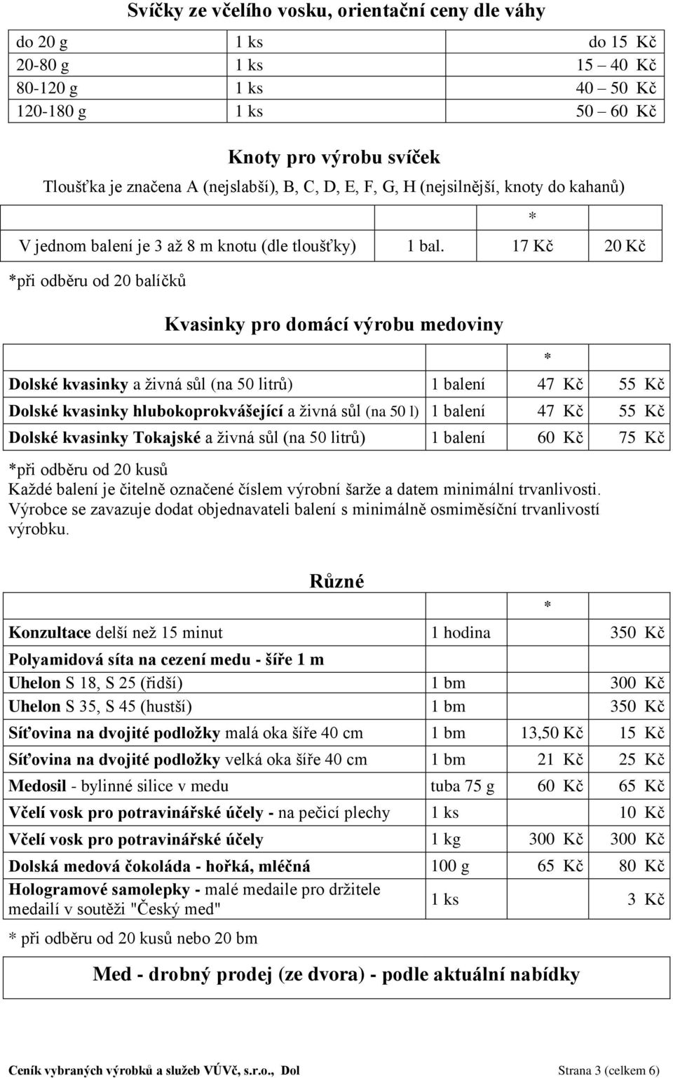 17 Kč 20 Kč *při odběru od 20 balíčků Kvasinky pro domácí výrobu medoviny Dolské kvasinky a živná sůl (na 50 litrů) 1 balení 47 Kč 55 Kč Dolské kvasinky hlubokoprokvášející a živná sůl (na 50 l) 1