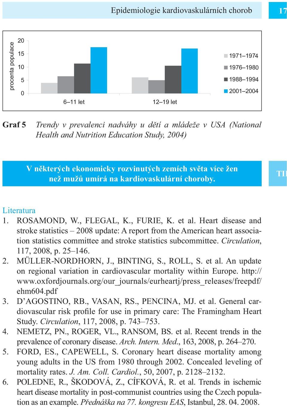 , FLEGAL, K., FURIE, K. et al. Heart disease and stroke statistics 2008 update: A report from the American heart association statistics committee and stroke statistics subcommittee.