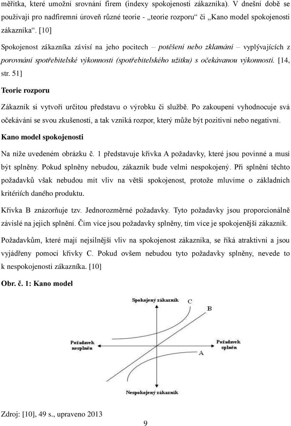 51] Teorie rozporu Zákazník si vytvoří určitou představu o výrobku či sluţbě. Po zakoupení vyhodnocuje svá očekávání se svou zkušeností, a tak vzniká rozpor, který můţe být pozitivní nebo negativní.