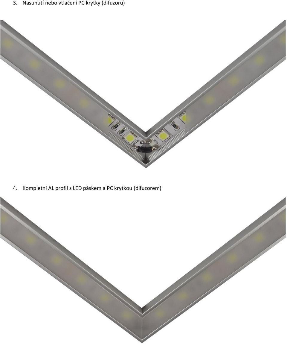 Kompletní AL profil s LED