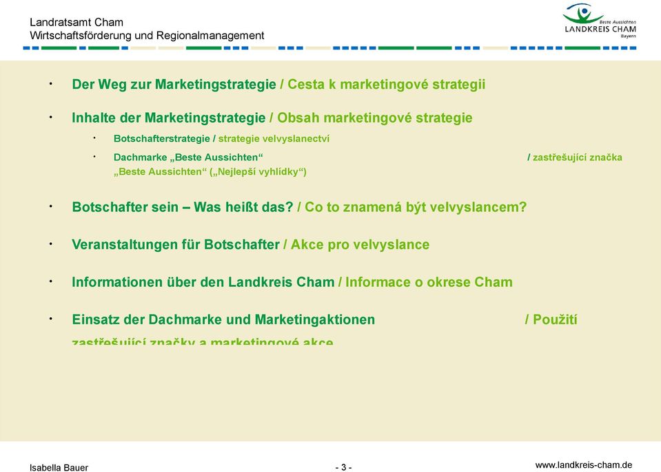 Botschafter sein Was heißt das? / Co to znamená být velvyslancem?