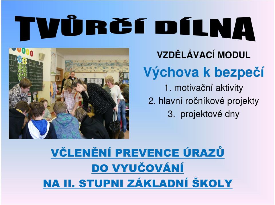 hlavní ročníkové projekty 3.