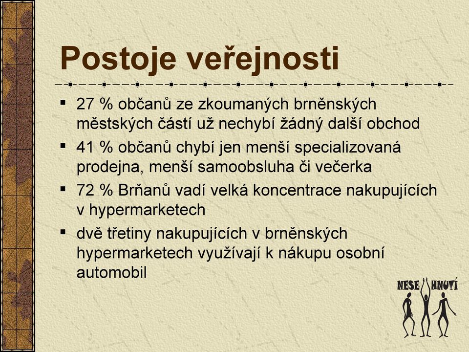 samoobsluha či večerka 72 % Brňanů vadí velká koncentrace nakupujících v