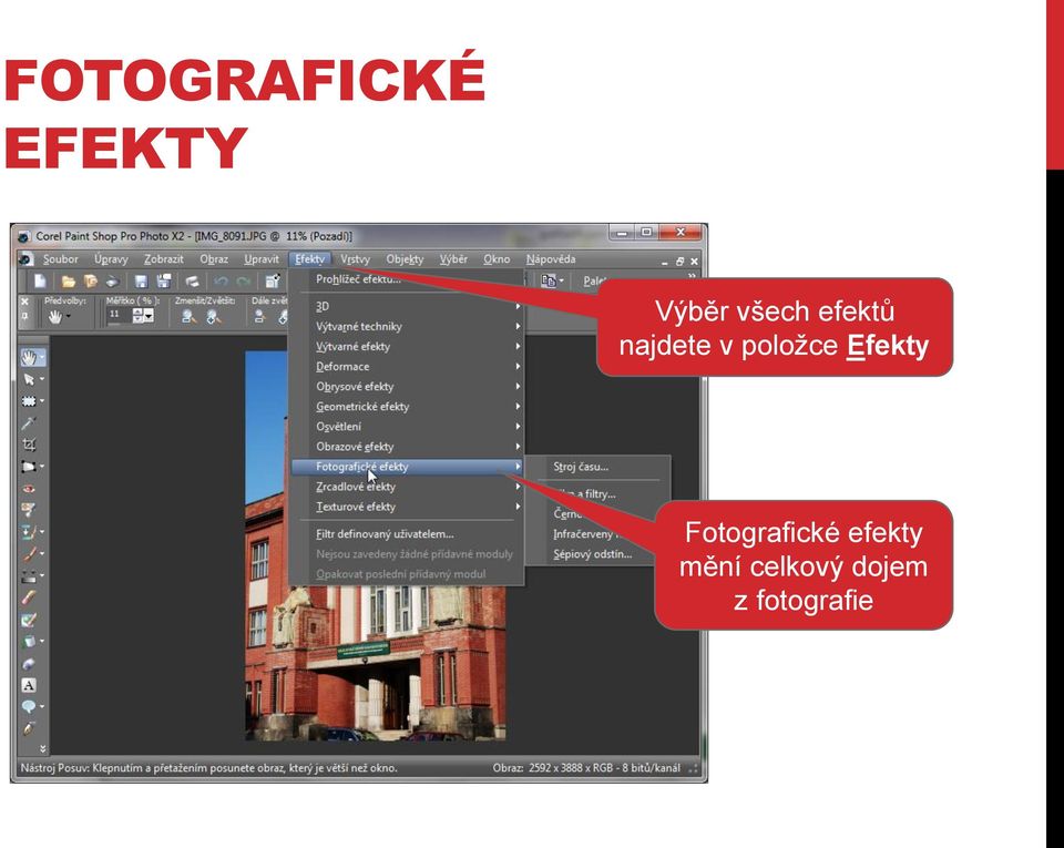 položce Efekty Fotografické