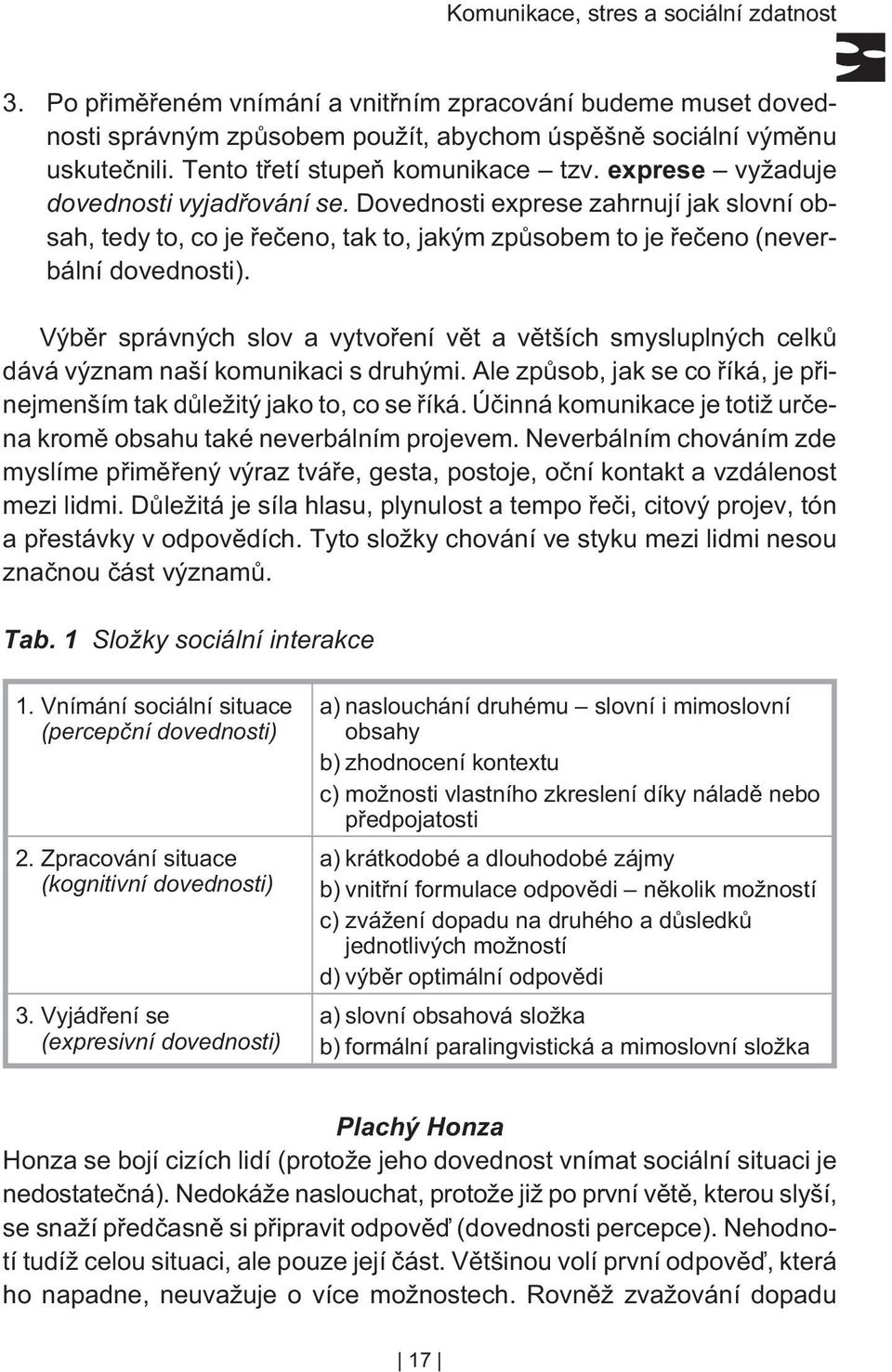 Dovednosti exprese zahrnují jak slovní obsah, tedy to, co je øeèeno, tak to, jakým zpùsobem to je øeèeno (neverbální dovednosti).