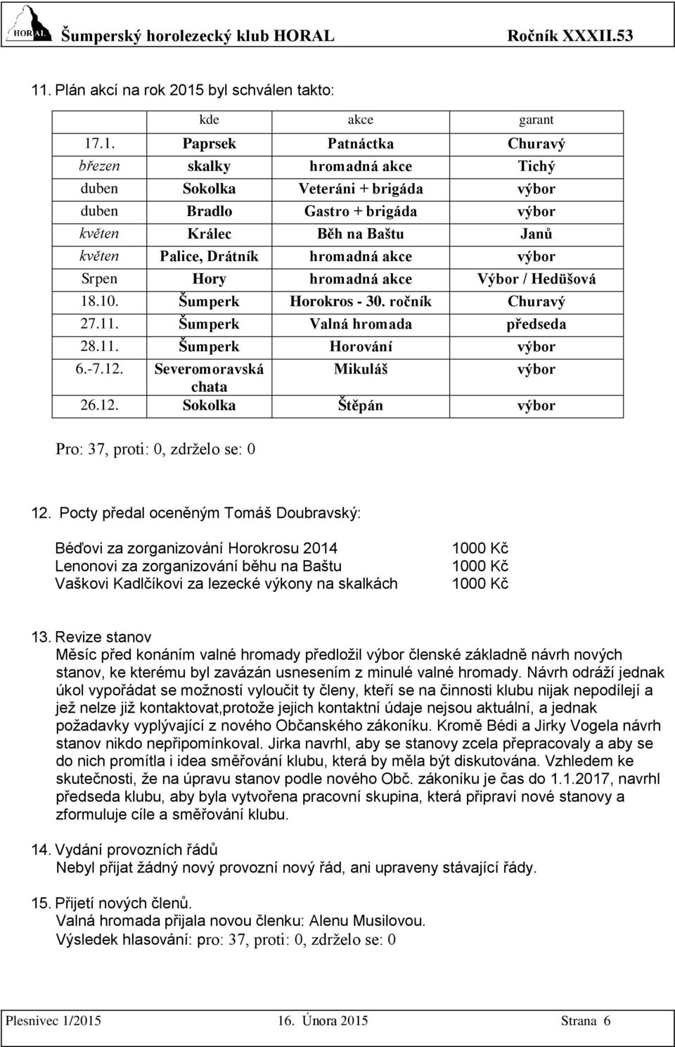 byl schválen takto: kde akce garant 17