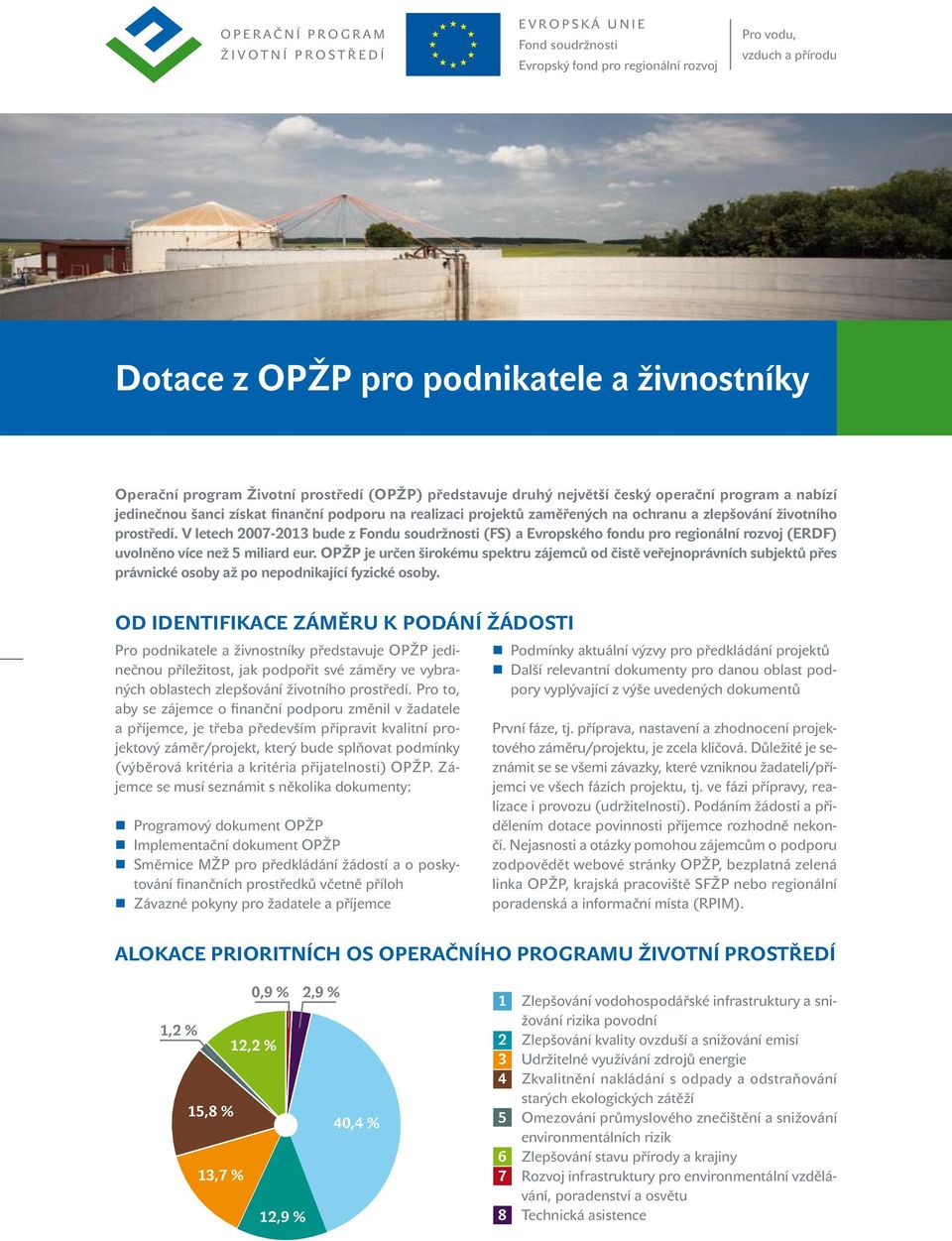 V letech 2007-2013 bude z Fondu soudržnosti (FS) a Evropského fondu pro regionální rozvoj (ERDF) uvolněno více než 5 miliard eur.