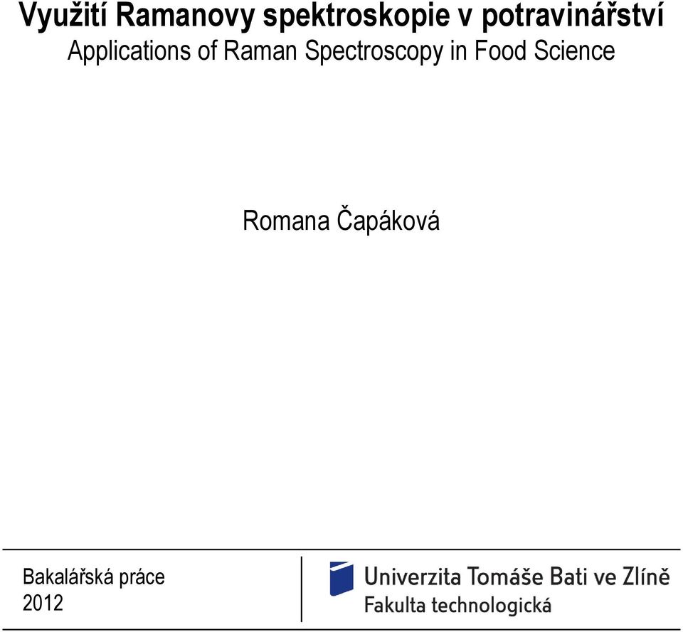 Raman Spectroscopy in Food