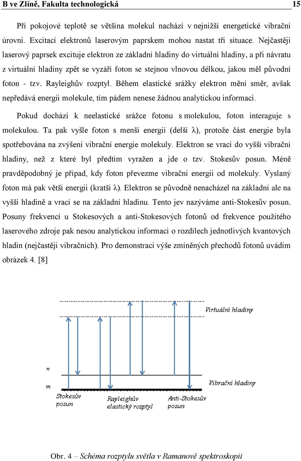 Rayleighův rozptyl. Během elastické srážky elektron mění směr, avšak nepředává energii molekule, tím pádem nenese žádnou analytickou informaci.