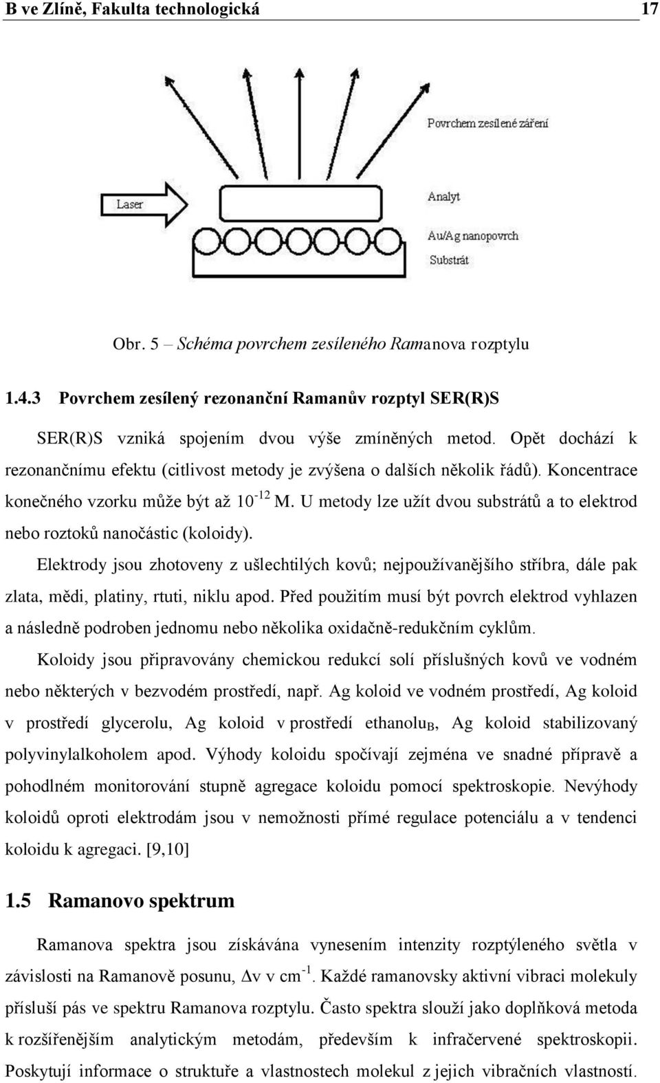 U metody lze užít dvou substrátů a to elektrod nebo roztoků nanočástic (koloidy).