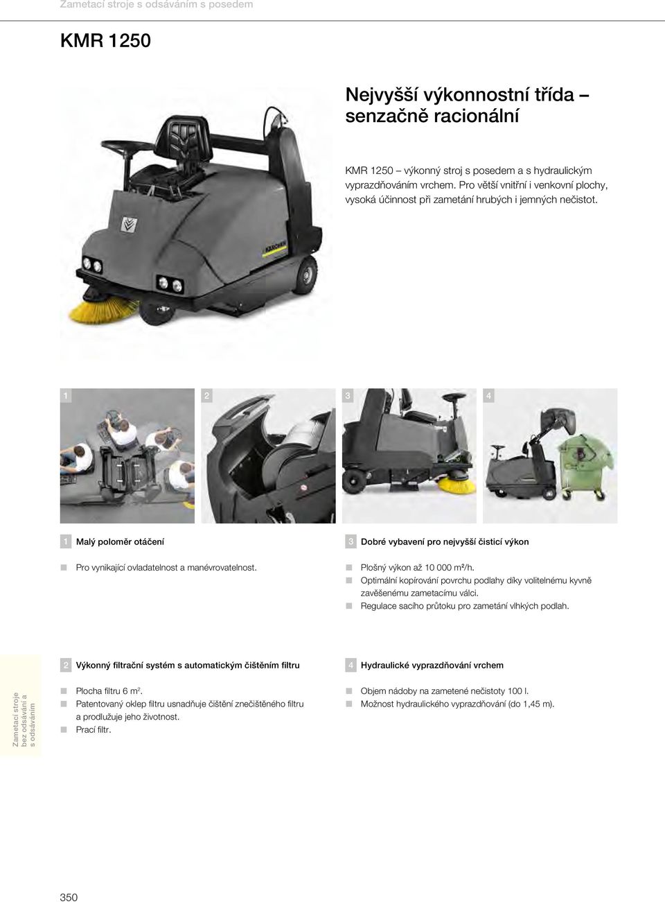 2 ný fitrační systém s automatickým čištěním fitru Pocha fitru 6 m2. Patentovaný okep fitru usnadňuje čištění znečištěného fitru a produžuje jeho životnost. Prací fitr.