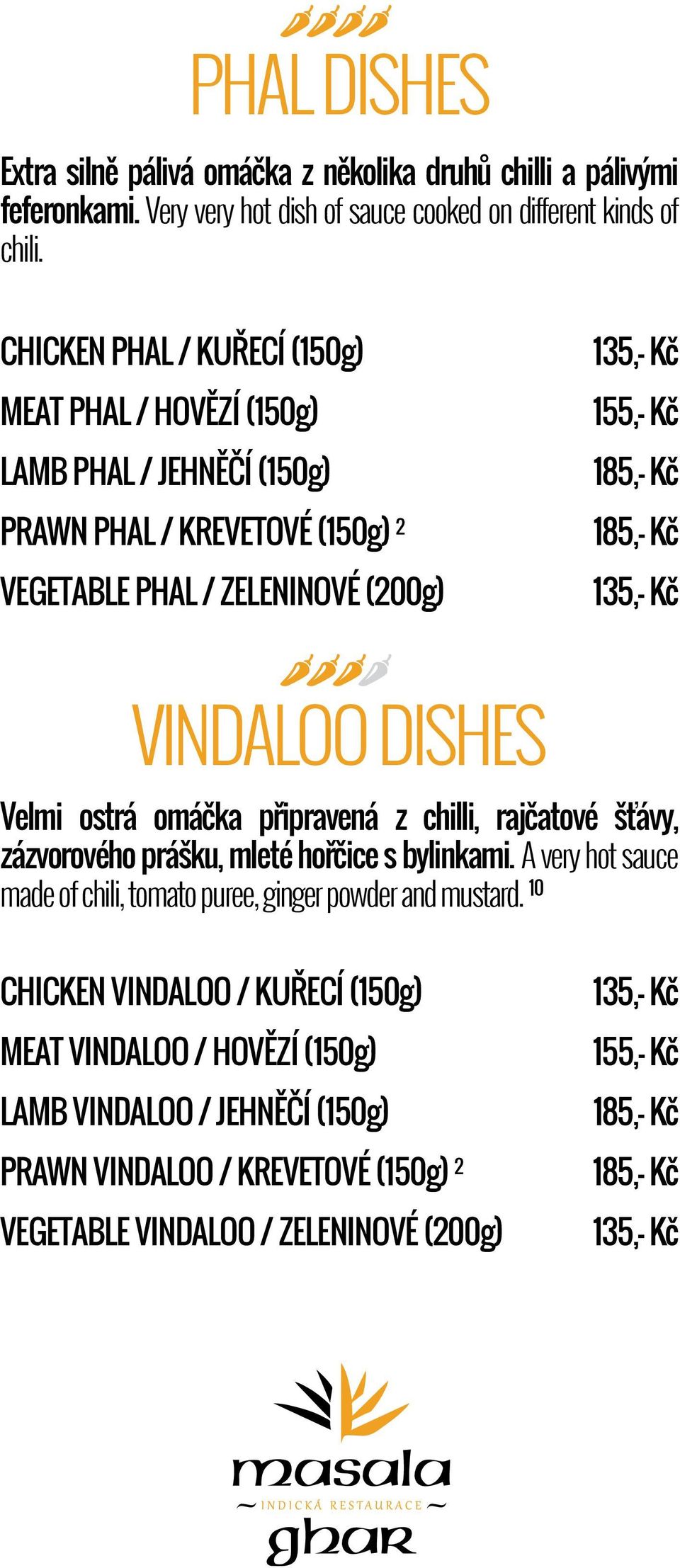 DISHES Velmi ostrá omáčka připravená z chilli, rajčatové štávy, zázvorového prášku, mleté hořčice s bylinkami.