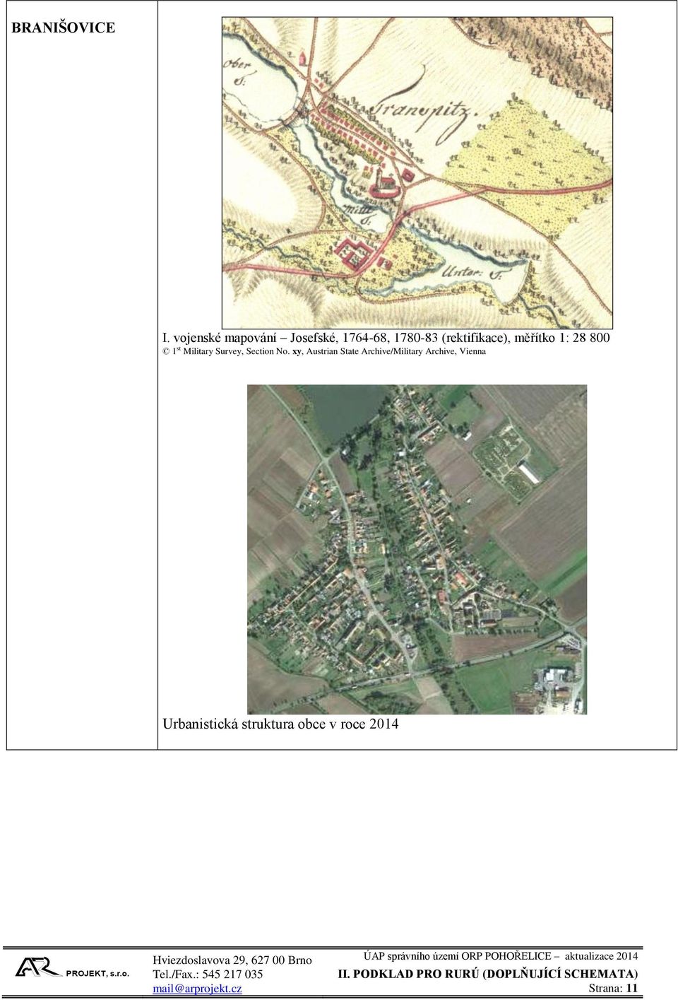 (rektifikace), měřítko 1: 28 800 1 st Military Survey,