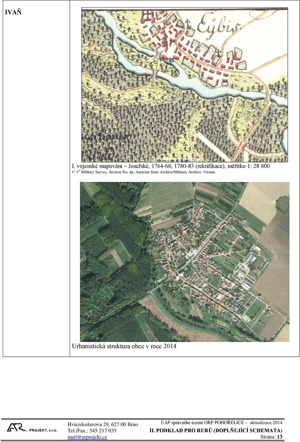 (rektifikace), měřítko 1: 28 800 1 st Military Survey,