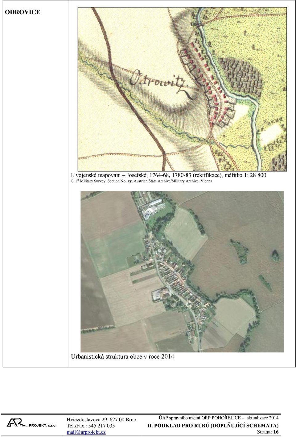 (rektifikace), měřítko 1: 28 800 1 st Military Survey,