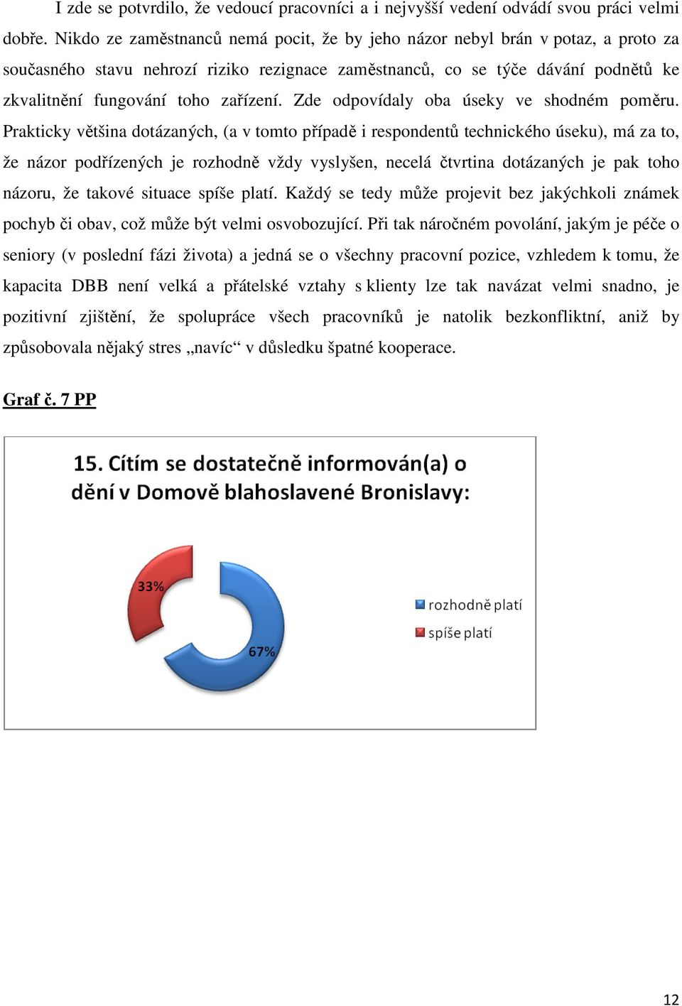 zařízení. Zde odpovídaly oba úseky ve shodném poměru.