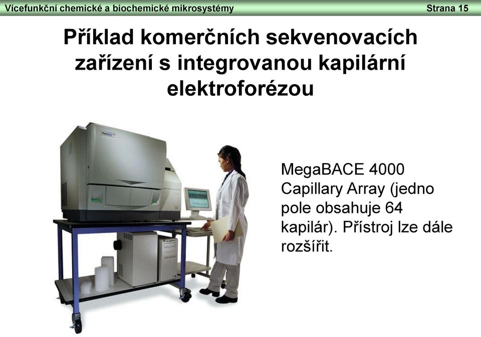 kapilární elektroforézou MegaBACE 4000 Capillary Array