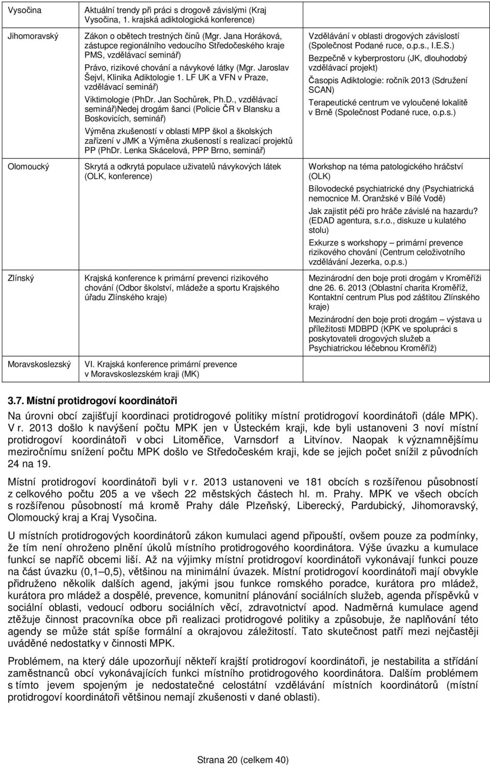 LF UK a VFN v Praze, vzdělávací seminář) Viktimologie (PhDr