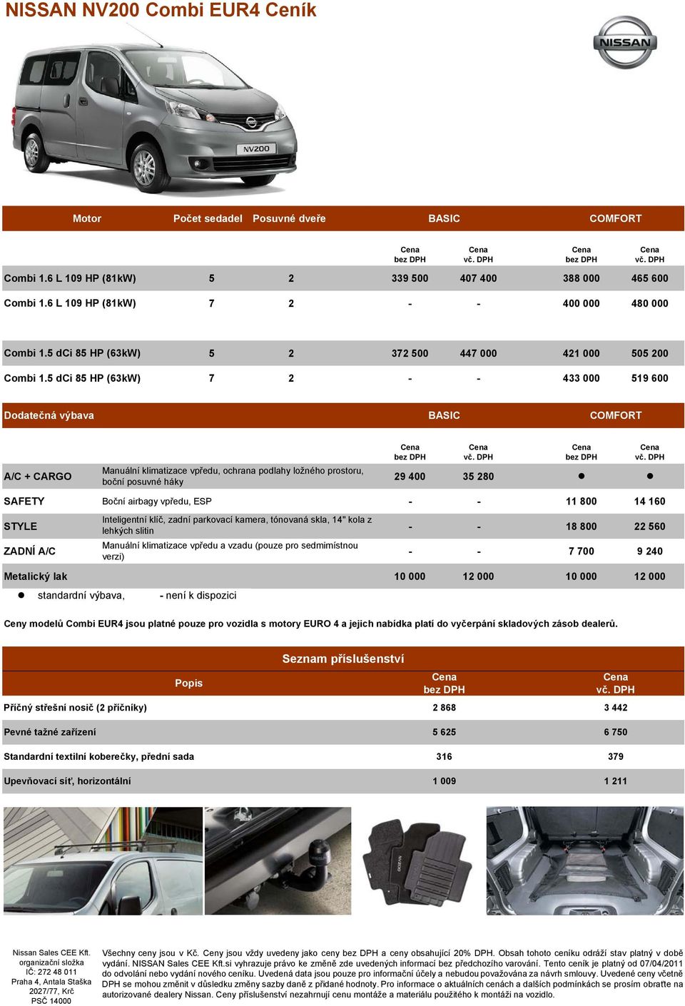 dispozici Ceny odelů Cobi EUR jsou platné pouze pro vozidla s otory EURO a jejich nabídka platí do vyčerpání skladových zásob dealerů.