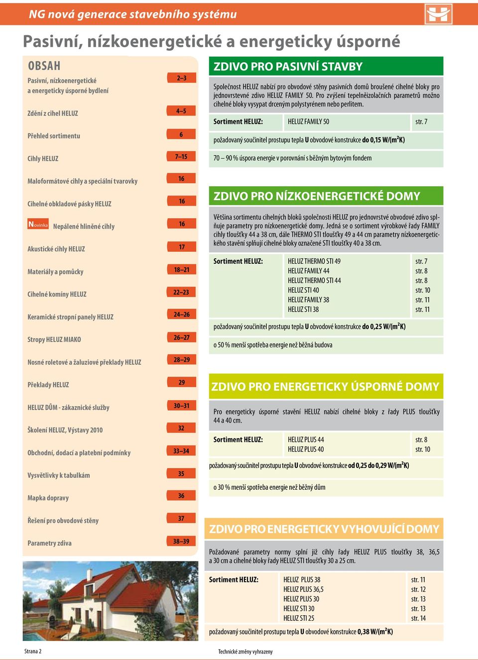 žaluziové překlady HELUZ 23 45 6 715 16 16 16 17 1821 2223 2426 2627 2829 ZDIVO PRO PASIVNÍ STAVBY Společnost HELUZ nabízí pro obvodové stěny pasivních domů broušené cihelné bloky pro jednovrstevné