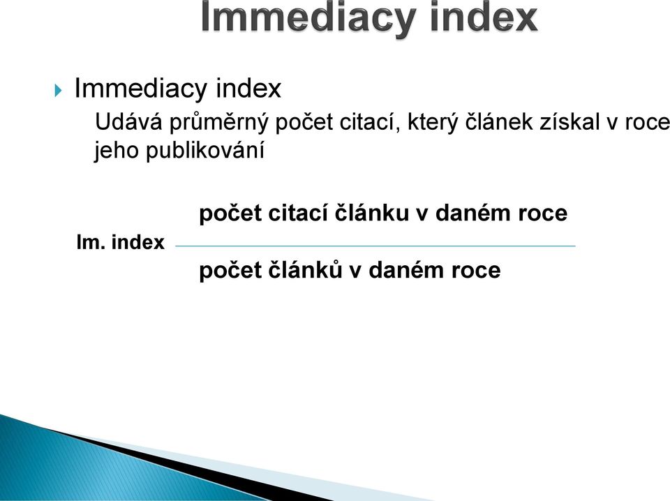 publikování Im.