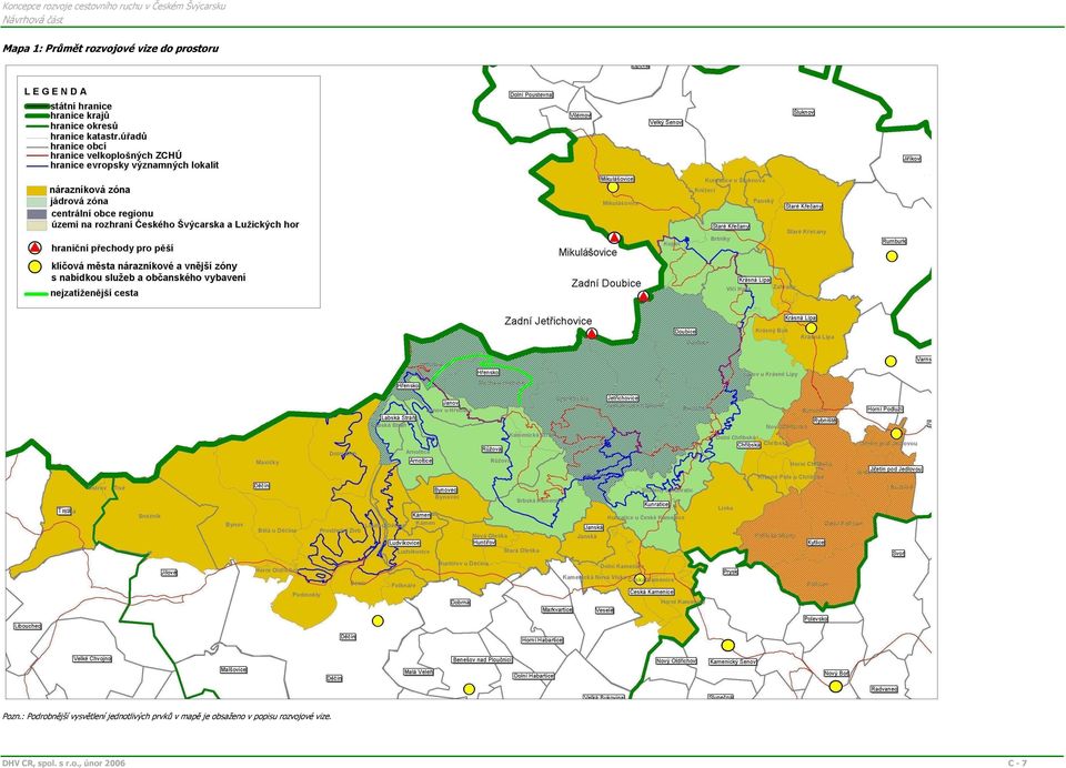 : Podrobnější vysvětlení jednotlivých prvků v mapě je