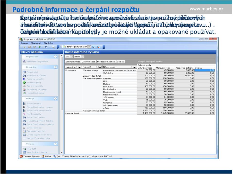 formou (seskupovat, rozpočtu modifikovatelné lze měnit m zobrazit pořad kontingenční adí podrobné sloupců,, informace skrývat tabulky sloupce