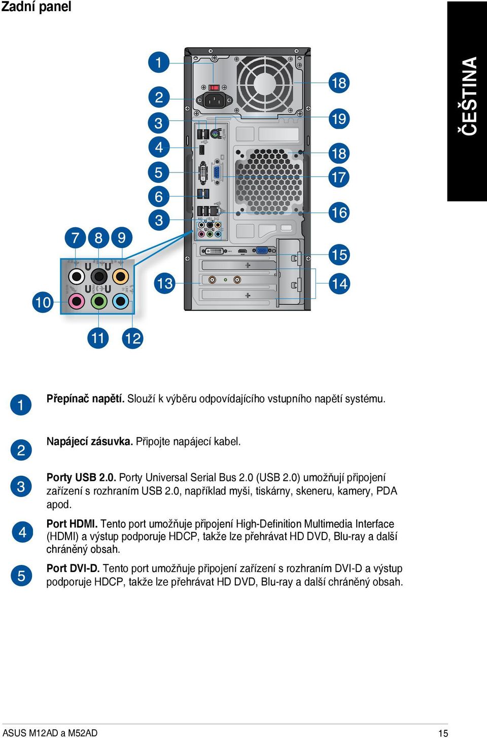 Tento port umožňuje připojení High-Definition Multimedia Interface (HDMI) a výstup podporuje HDCP, takže lze přehrávat HD DVD, Blu-ray a další chráněný obsah.