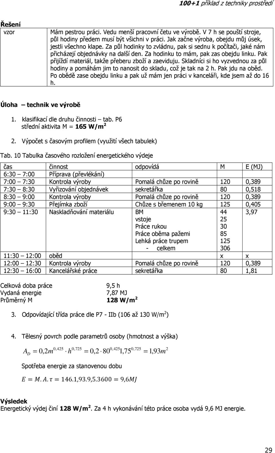 Skladníci si ho vyzvednou za půl hodiny a pomáhám jim to nanosit do skladu, což je tak na 2 h. Pak jdu na oběd. Po obědě zase obejdu linku a pak už mám jen práci v kanceláři, kde jsem až do 16 h.