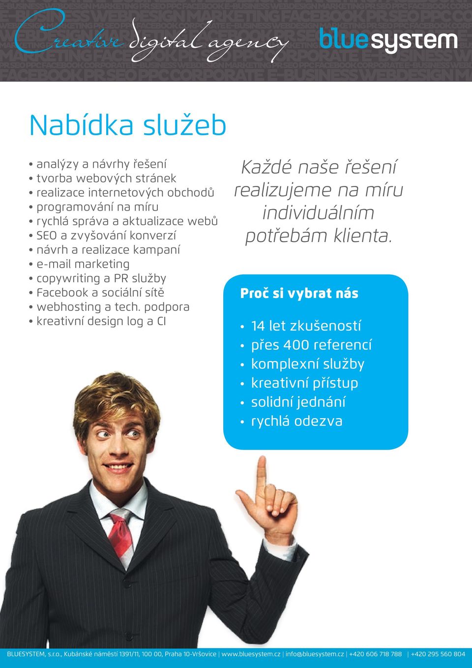 a sociální sítě webhosting a tech.