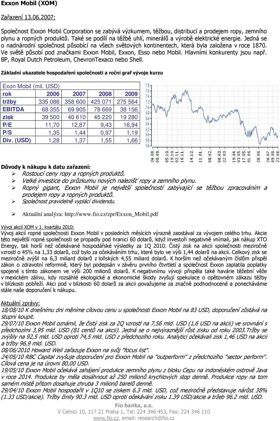 Ve světě působí pod značkami Exxon Mobil, Exxon, Esso nebo Mobil. Hlavními konkurenty jsou např. BP, Royal Dutch Petroleum, ChevronTexaco nebo Shell. Exon Mobil (mil.