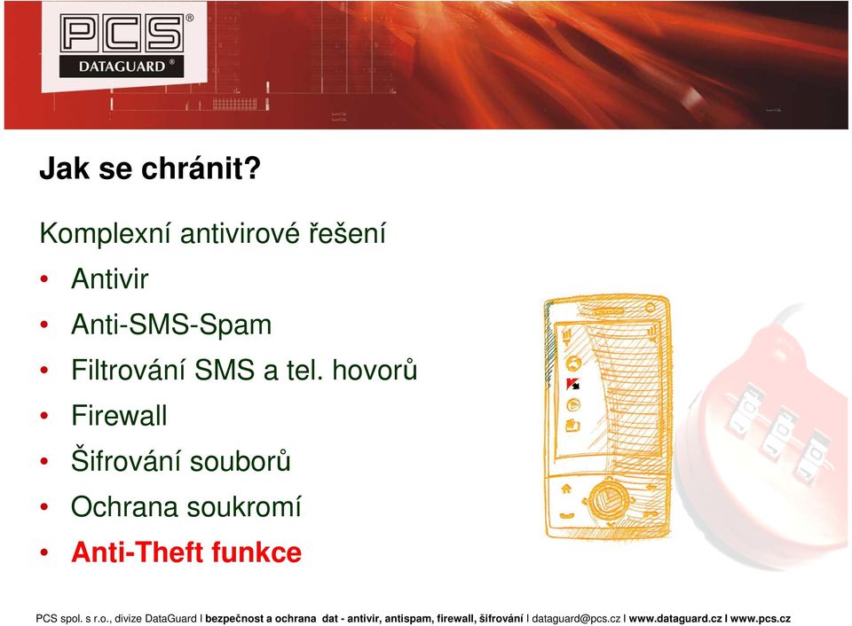 Anti-SMS-Spam Filtrování SMS a tel.