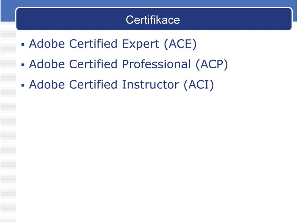 Adobe Certified