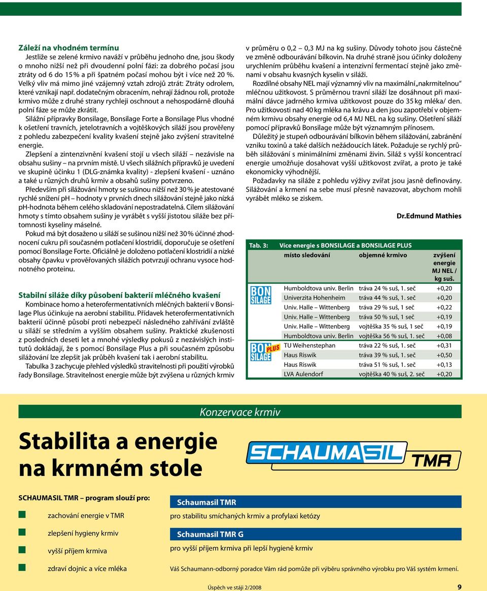 dodatečným obracením, nehrají žádnou roli, protože krmivo může z druhé strany rychleji oschnout a nehospodárně dlouhá polní fáze se může zkrátit.