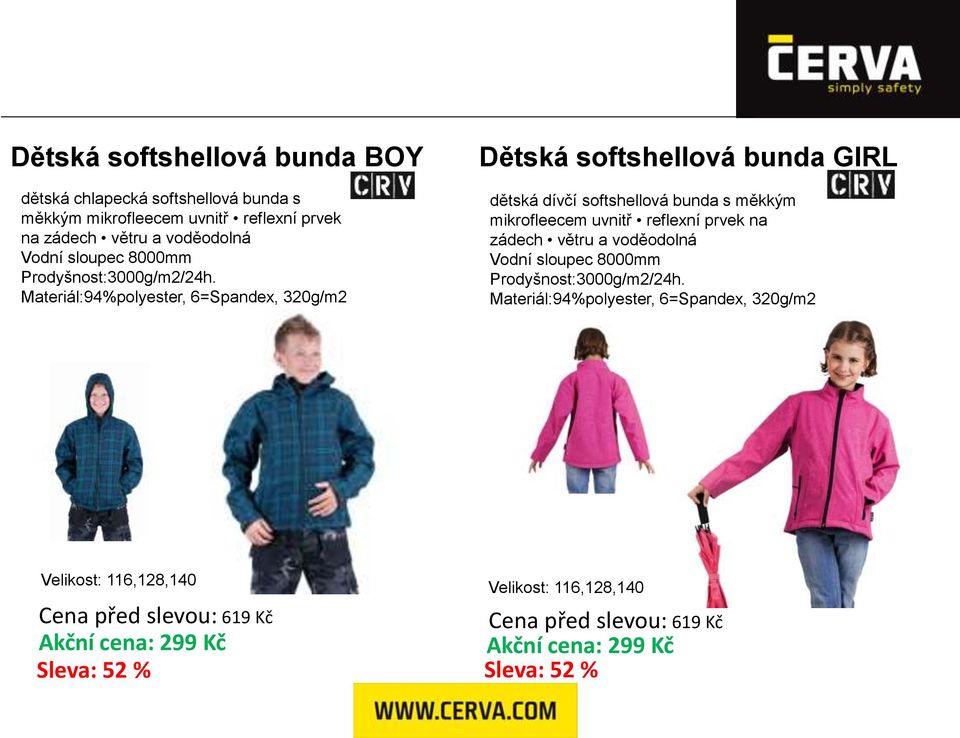 Materiál:94%polyester, 6=Spandex, 320g/m2 Dětská softshellová bunda GIRL dětská dívčí softshellová bunda s měkkým mikrofleecem uvnitř reflexní prvek na