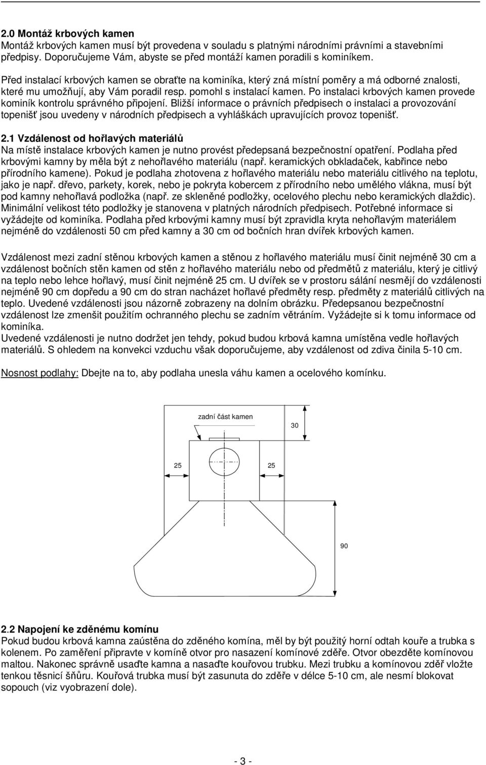 Po instalaci krbových kamen provede kominík kontrolu správného připojení.