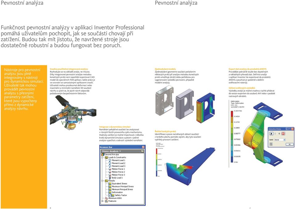 Uživatelé tak mohou provádět pevnostní analýzu s přesnými parametry zatížení, které jsou vypočteny přímo z dynamické analýzy návrhu.