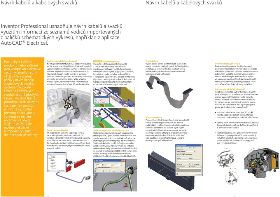 Prakticky v každém produktu nebo zařízení jsou komplexní elektrické systémy, které ve stále větší míře vyžadují pečlivý návrh kabelů a kabelových svazků.