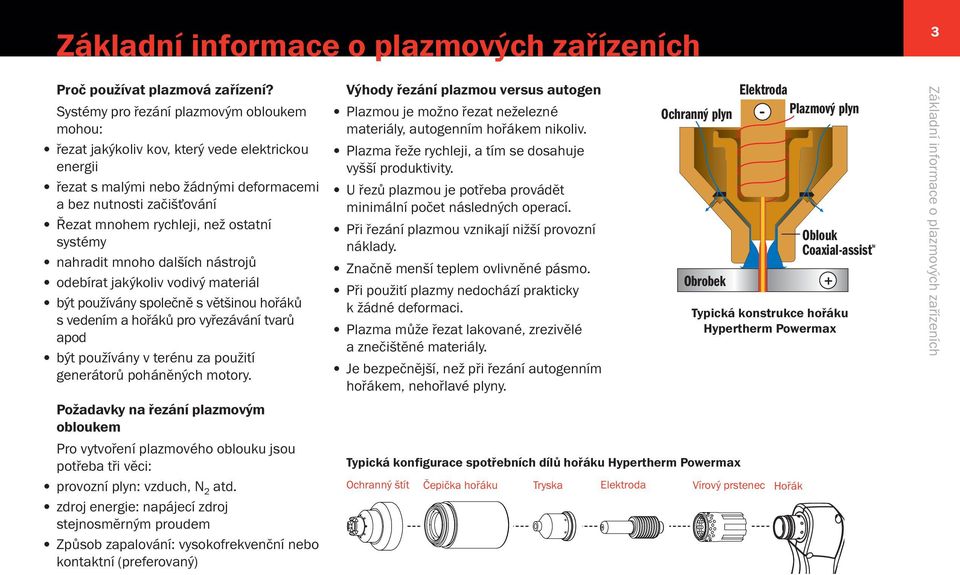 systémy nahradit mnoho dalších nástrojů odebírat jakýkoliv vodivý materiál být používány společně s většinou hořáků s vedením a hořáků pro vyřezávání tvarů apod být používány v terénu za použití