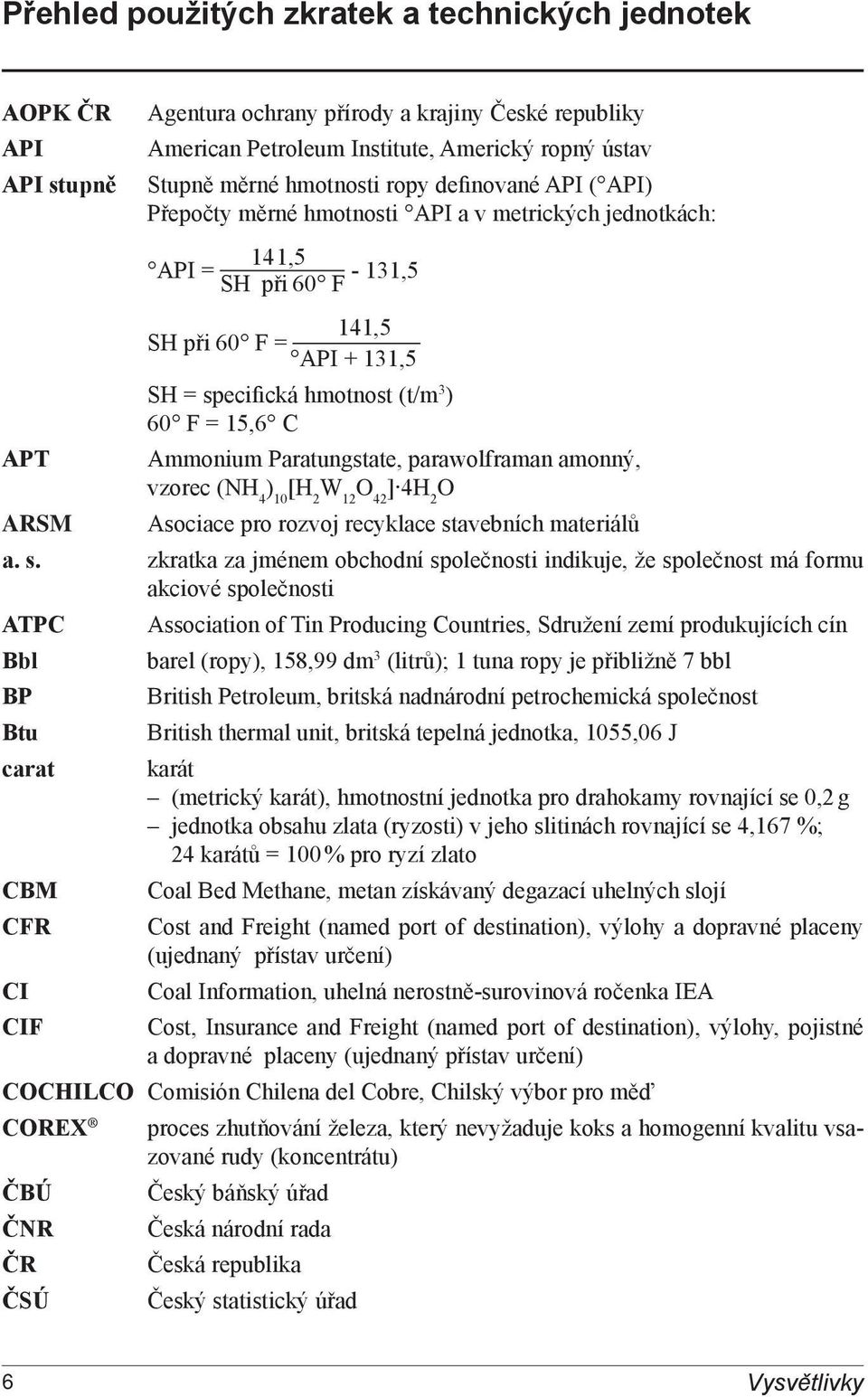 15,6 C Ammonium Paratungstate, parawolframan amonný, vzorec (NH 4 ) 10 [H 2 W 12 O 42 ] 4H 2 O Asociace pro rozvoj recyklace st