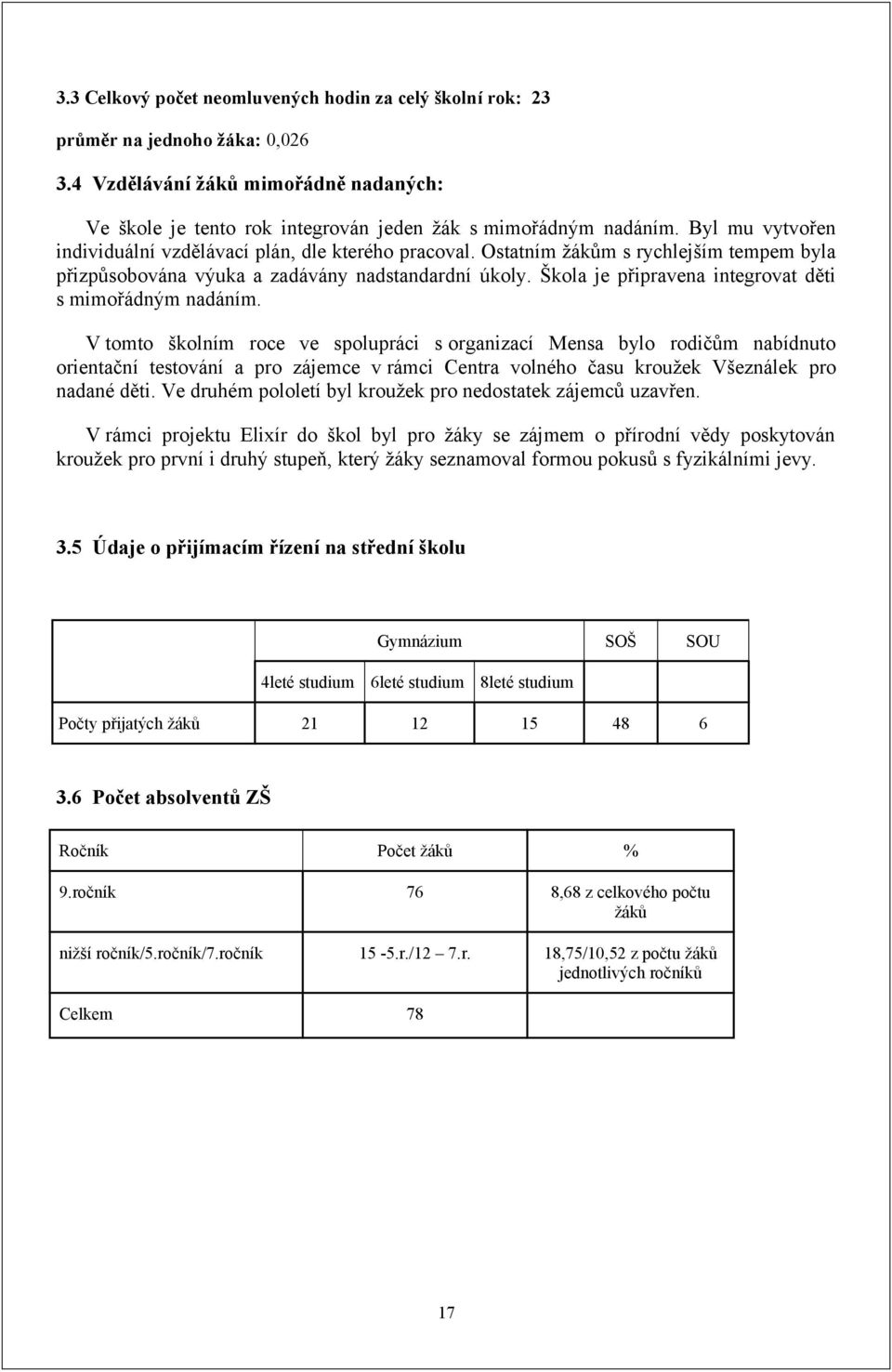 Škola je připravena integrovat děti s mimořádným nadáním.