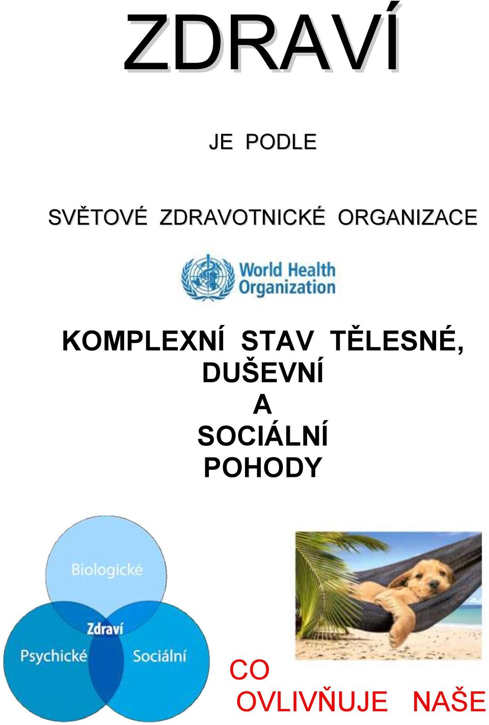 KOMPLEXNÍ STAV TĚLESNÉ,